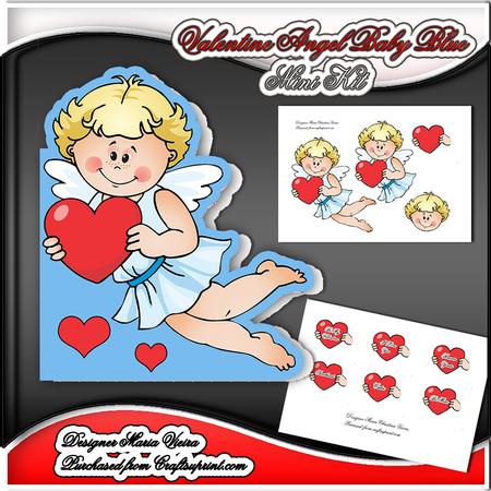 Valentine Angel Baby Blue