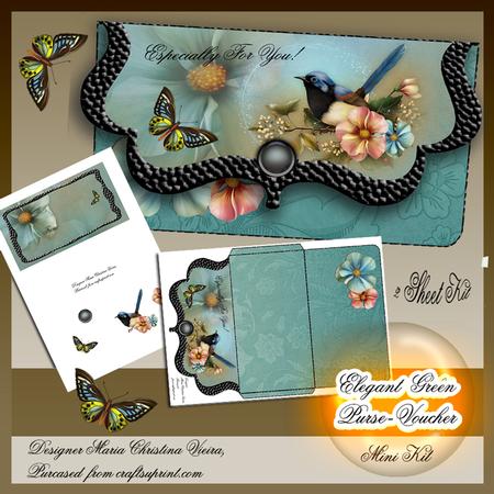 Elegant Green Purse Voucher