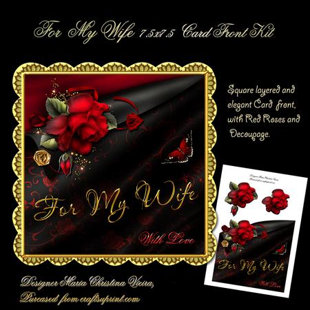 For My Wife Card Front.