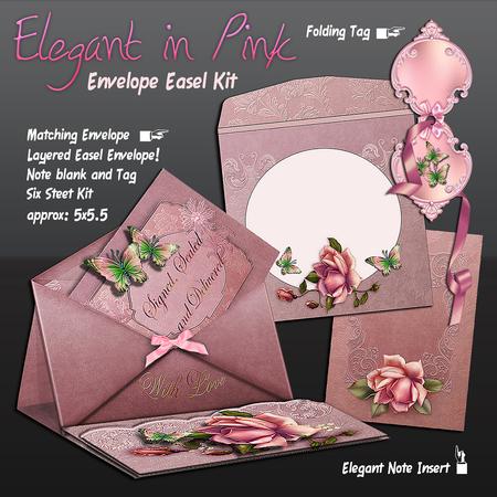 Pretty in Pink Envelope Easel Kit