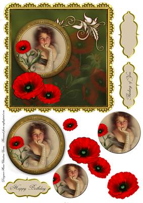 Red Poppies in Thought