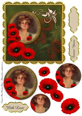 Red Poppies with Love