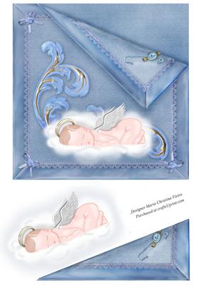 Baby Boy Blank 7x7 Card Front