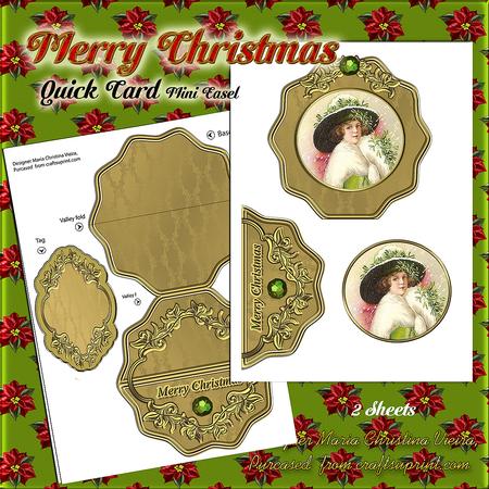 Merry Christmas Quick Card Easel