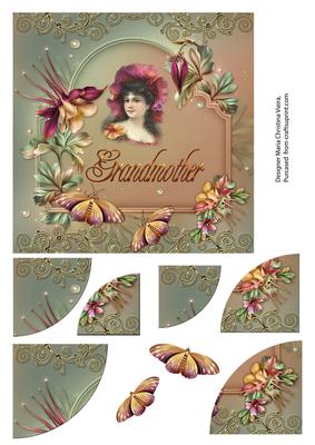 Grandmother 6x6 Card Front