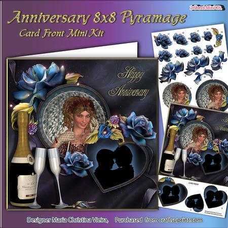 Anniversary 8x8 Pyramage Card Front