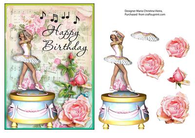 Ballerina Happy B-day C.front