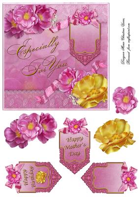 Dainty Flowers 6x6 Topper