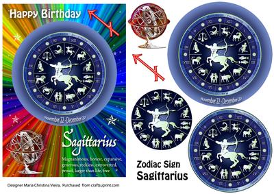 Zodiac Sign Sagittarius Rainbow