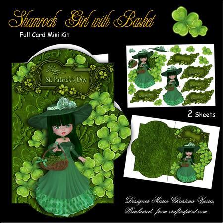 Shamrock Girl with Basket