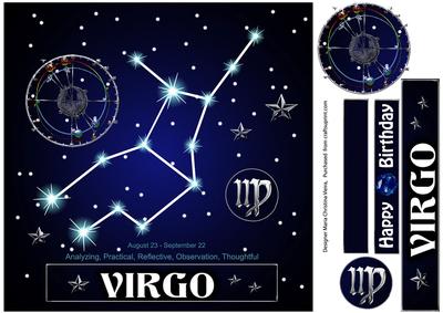 Star Sign Virgo 8x8