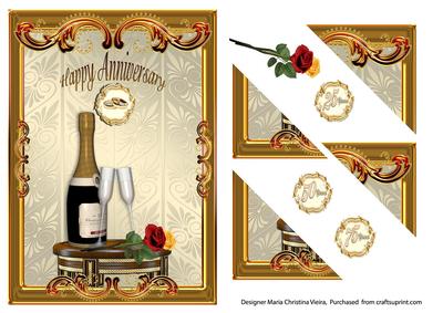 Anniversary 25-75 Yrs Card Front