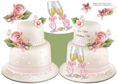 Cake and Champange Full Card