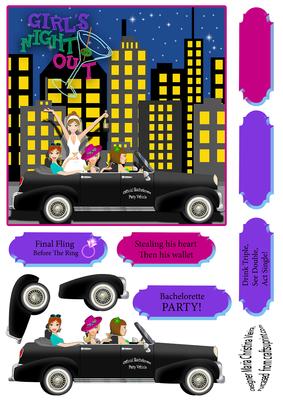 Girls Night Out 6x6 Front