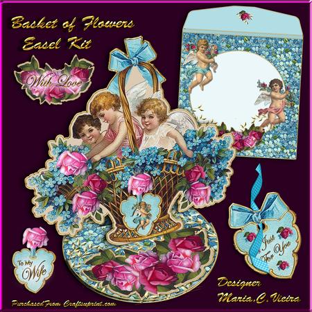 Basket of Flowers Easel Kit
