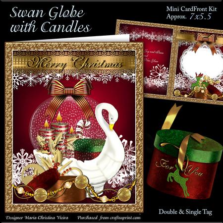 Swan Globe with Candles