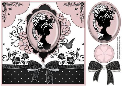 Elegant Antique Rose Cameo