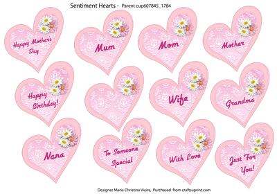Sentiment Hearts for Cup607845_1784