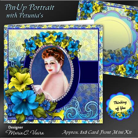 Pin-up Portrait with Petunias Kit