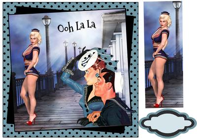 Ooh La La Sailor Blonde 8x8