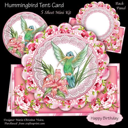Hummingbird Tent Card