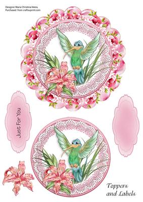 Hummingbird Doily Toppers