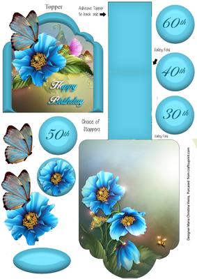 Blue Poppies Birthday Years