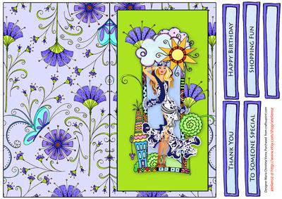 Full Card Front Purple Lime