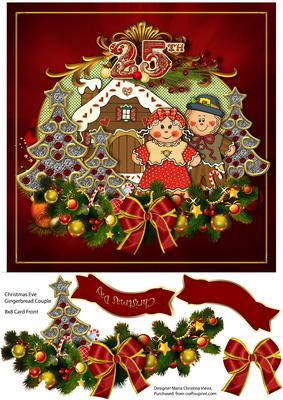 Christmas Day Gingerbread Couple
