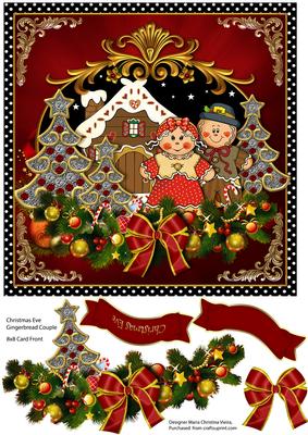 Christmas Eve Gingerbread Couple Fancy