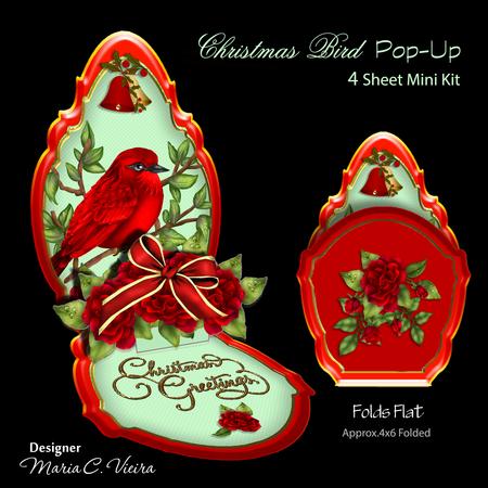 Christmas Bird Pop-up Kit