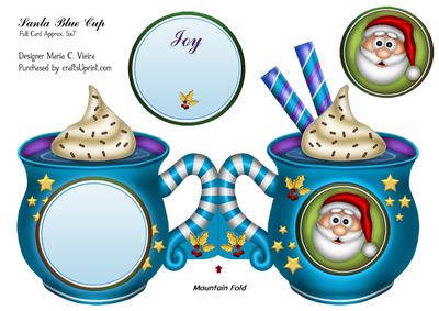 Santa Blue Full Quick Card
