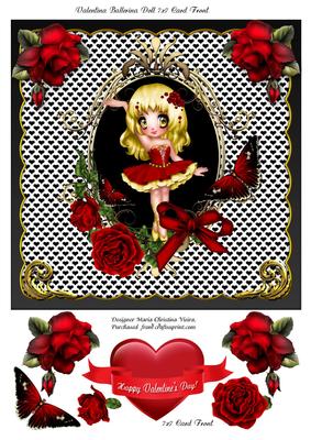 Valentina Ballerina 7x7 Card Front