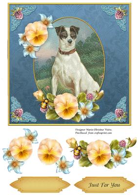 Vintage Dog for You 7x7 Cf