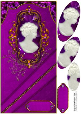 Large Dl Cameo Card Front