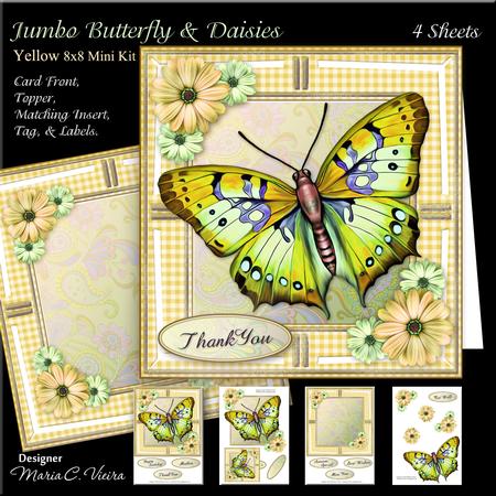 Jumbo Butterfly Daisies Yellow Kit