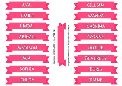 Banners with Girls Names 2