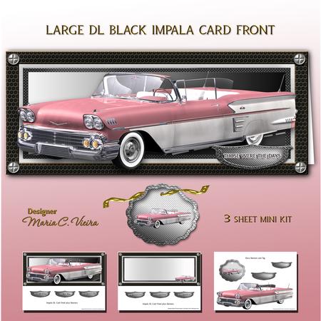 Lg.dl Pink Impala Card Front Kit