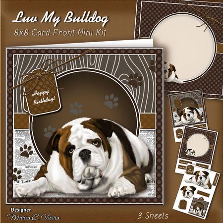 Luv My Bulldog 8x8 Mini Kit