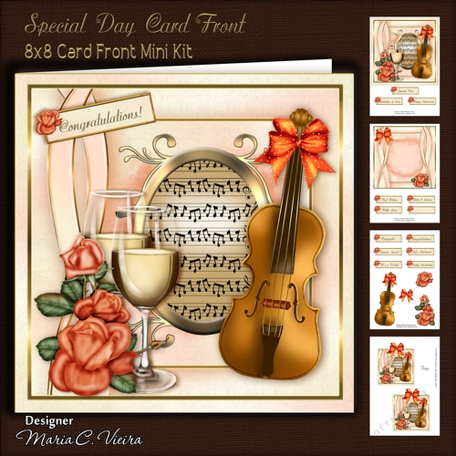 Special Day 8x8 Card front Kit