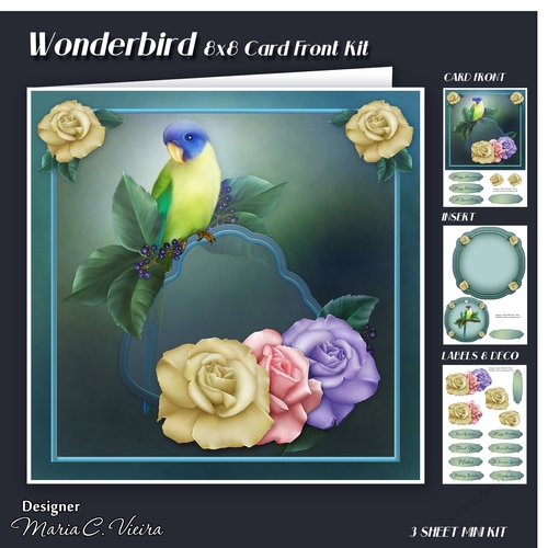 Wonderbird 8x8 Card Front Kit 