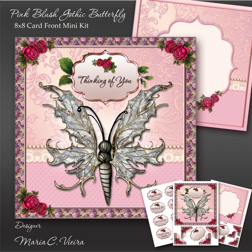 Pink Blush Gothic Butterfliy MiniKit