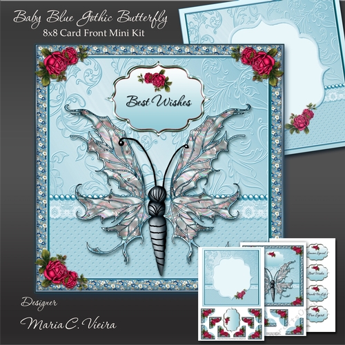 Baby Blue Gothic Butterfly MiniKit