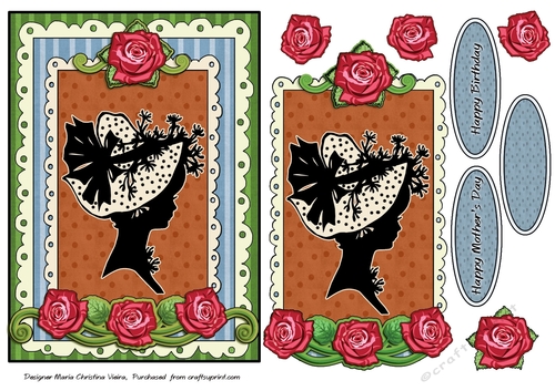 Lady Silhouette Card Front 2