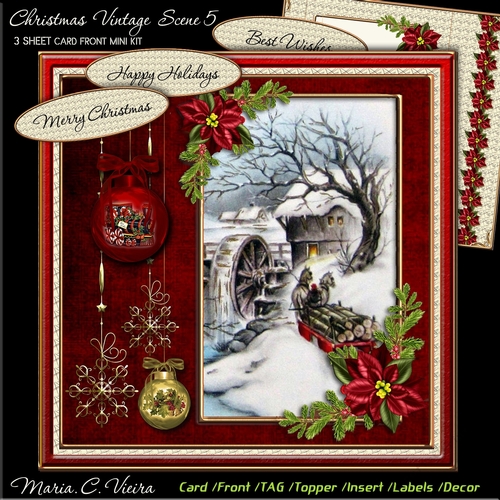 Christmas Vintage Scenes 5 