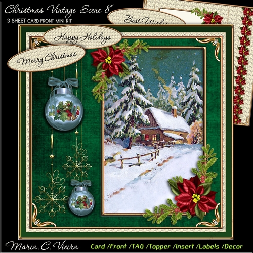 Christmas Vintage Scene 8