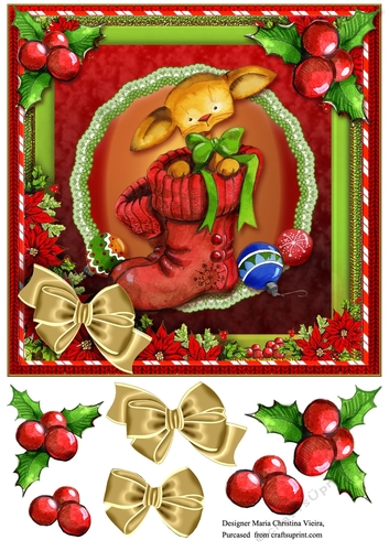 Vintage Christmas Little red Boots