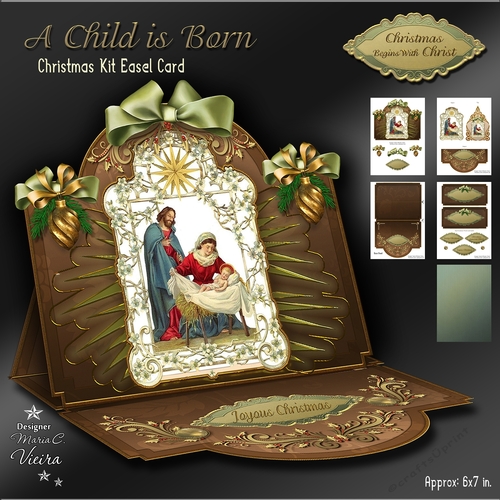 A Child is Born Christmas Easel kit