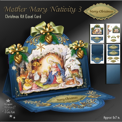 Mother Mary Nativity Easel 3