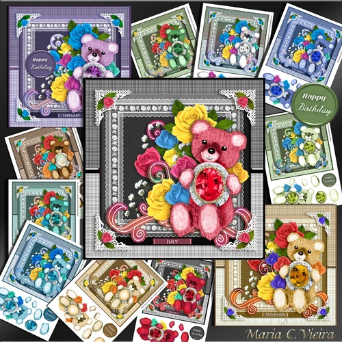 Birthstone Bears Birthday Bumper Kit